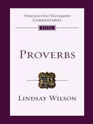 cover image of Proverbs: an Introduction and Commentary